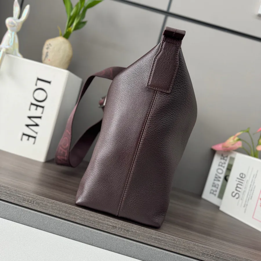 LOEWLE New Soft Grained Calfskin Cubi Crossbody Bag