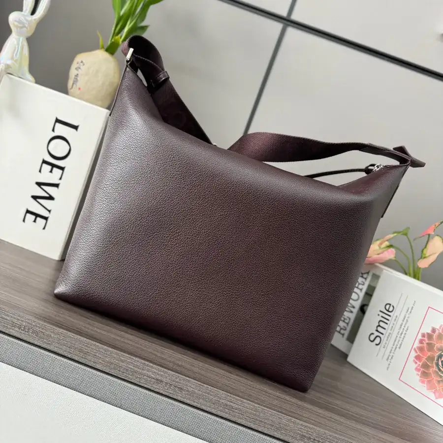 LOEWLE New Soft Grained Calfskin Cubi Crossbody Bag