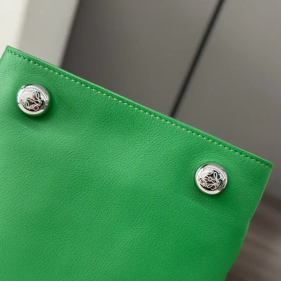 LOEWÉ Smooth Calfskin Pebble Bag with Adjustable Strap