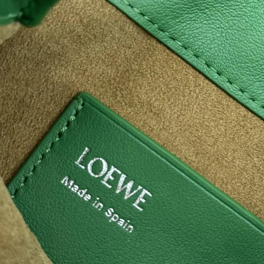LOEWÉ Smooth Calfskin Pebble Bag with Adjustable Strap