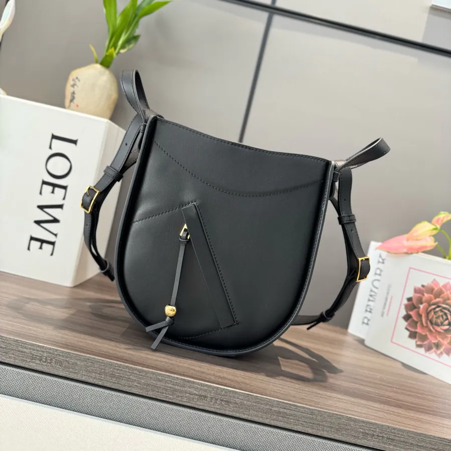 L Brand Classic Calfskin Hammock Bag
