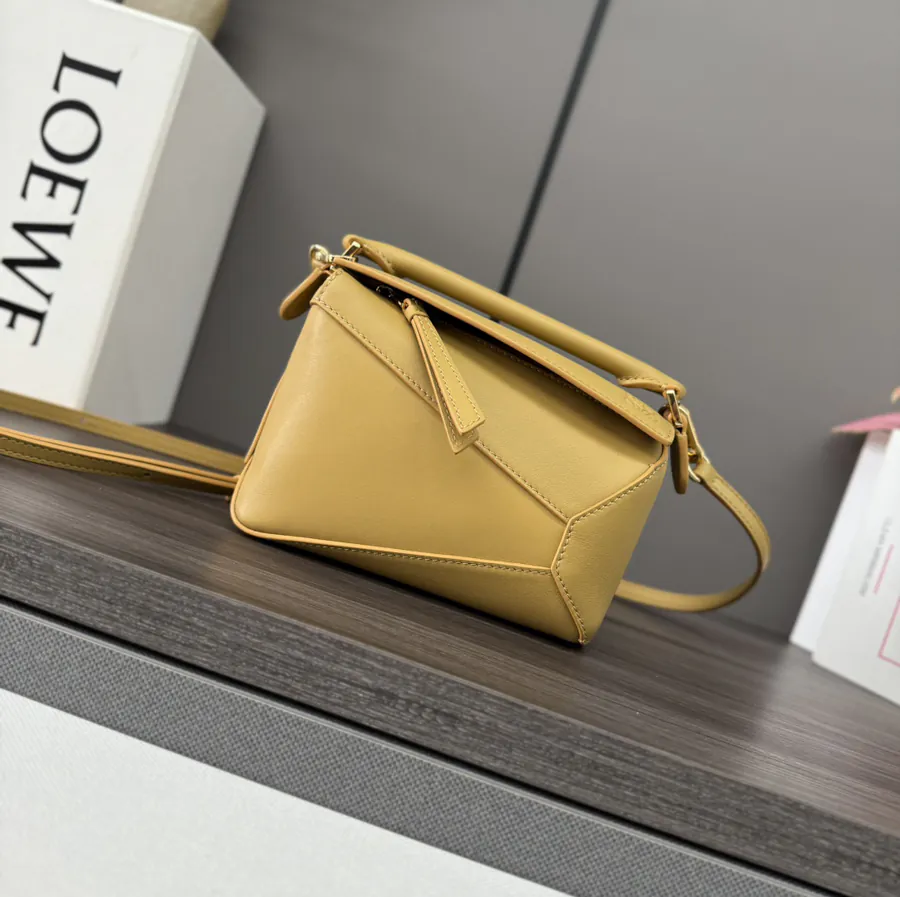 New Mini Puzzle Handbag in Genuine Leather