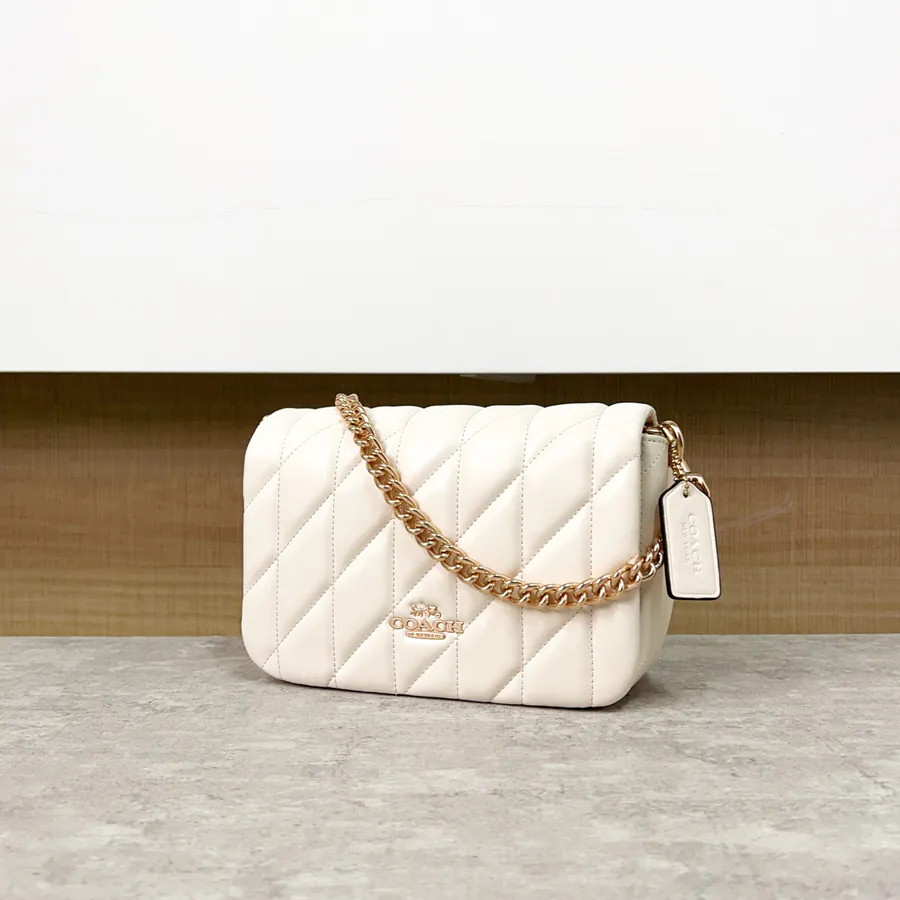 Coach Quinn Bag Cloud Shape, Semi Handmade, Cream