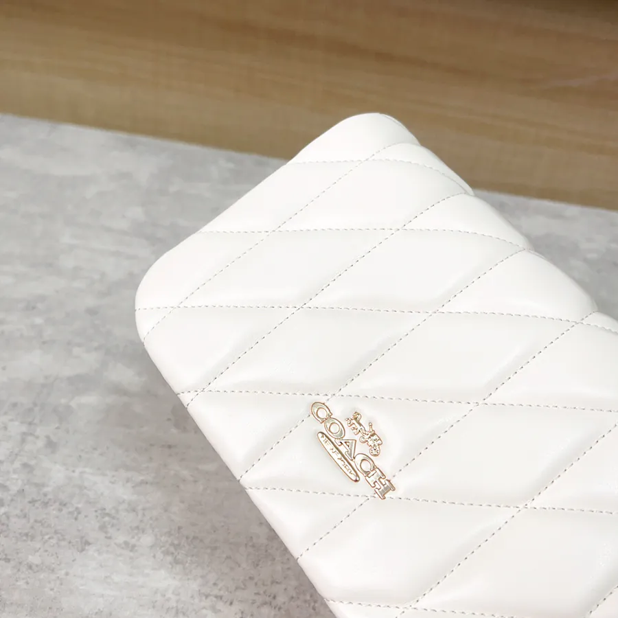 Coach Quinn Bag Cloud Shape, Semi Handmade, Cream