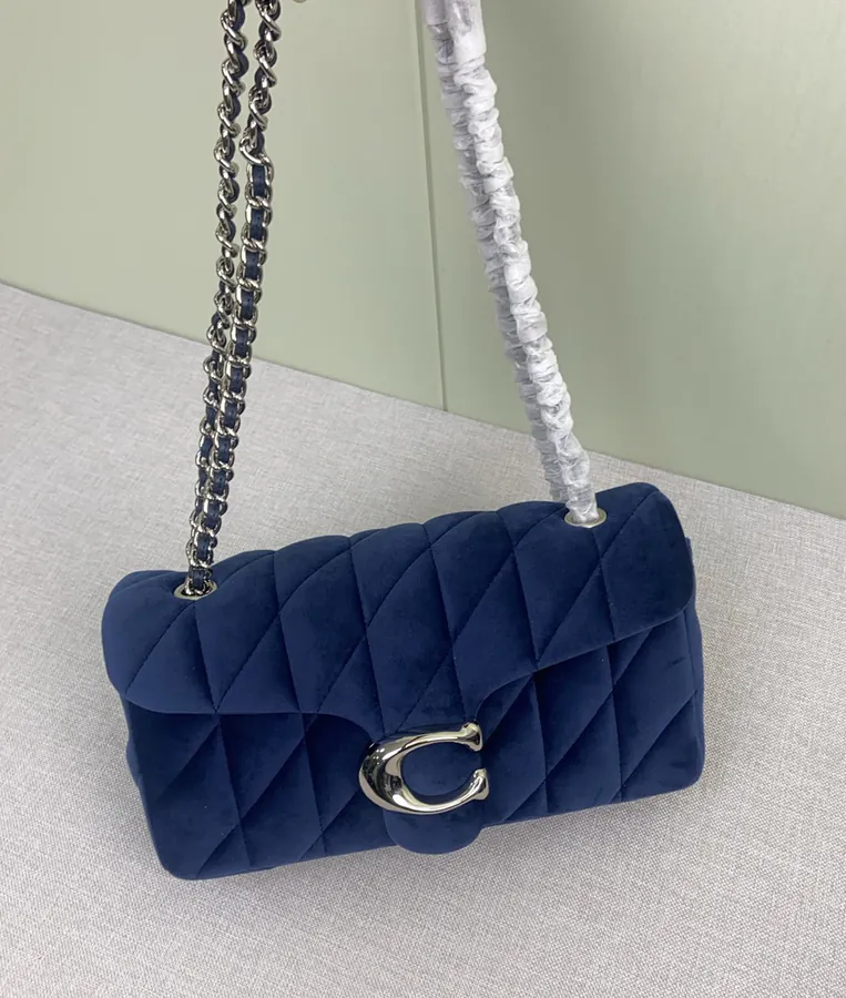 Coach Velvet Gem Blue Bucket Bag