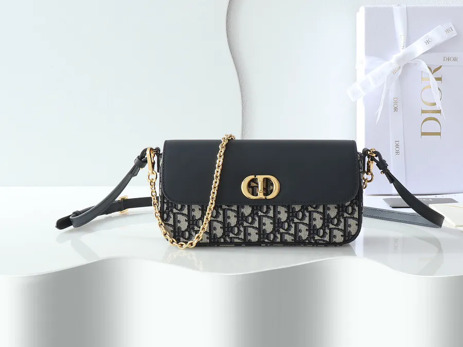 30 Montaigne Avenue East West Mini Chain Crossbody Bag