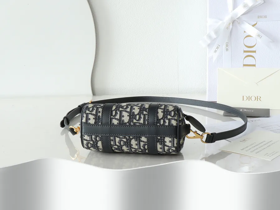 Dior Groove Mini Bag with Blue Oblique Print
