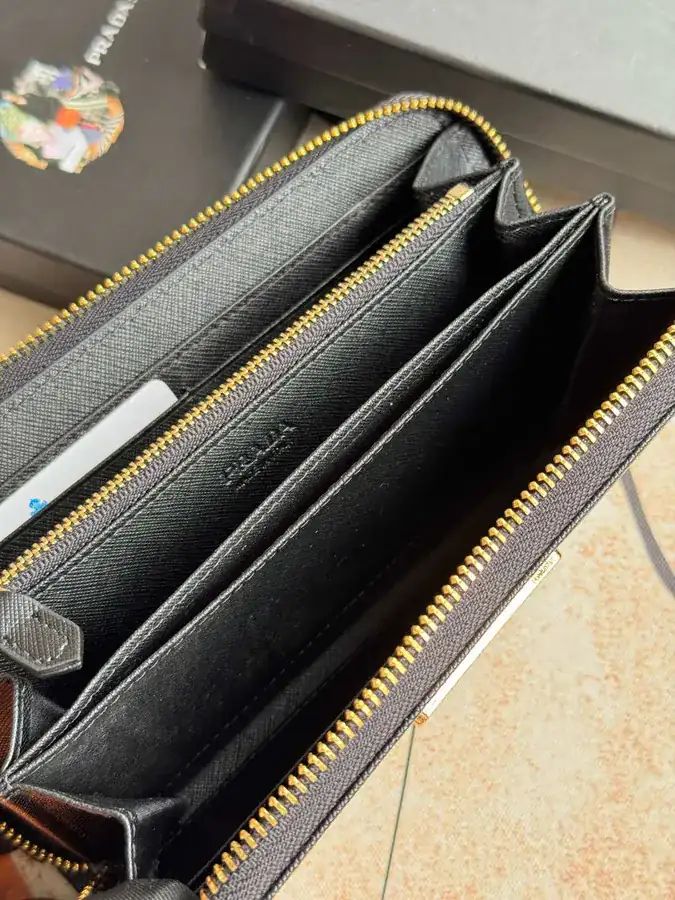 Classic Single Zip Wallet in Blue ZP Development, Italian Cross Grain Calfskin