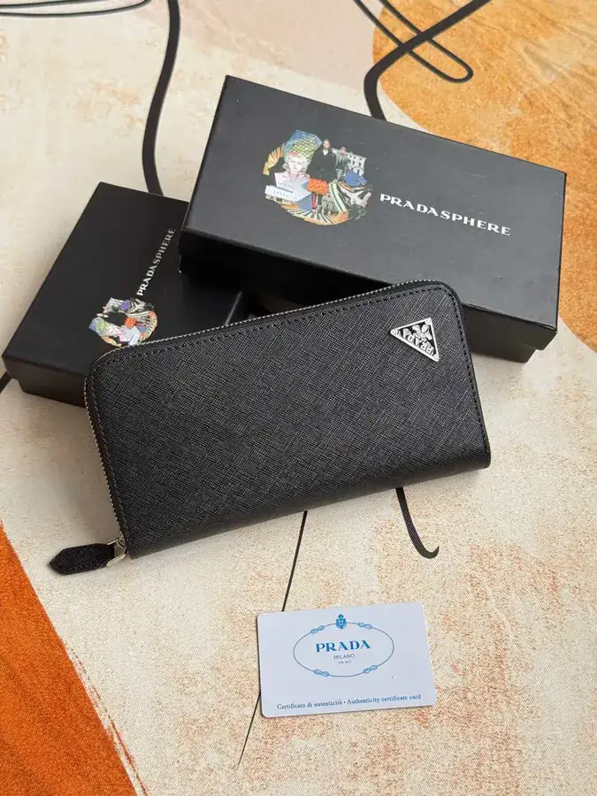 Classic Single Zip Wallet in Blue ZP Development, Italian Cross Grain Calfskin