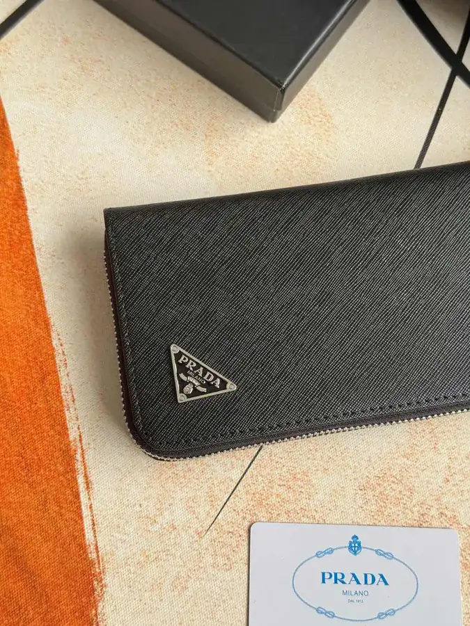 Classic Single Zip Wallet in Blue ZP Development, Italian Cross Grain Calfskin