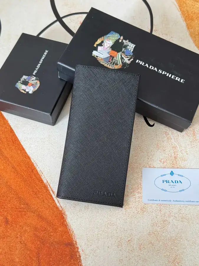 Classic Suit Wallet in Blue ZP Design, Italian Cross Grain Calfskin
