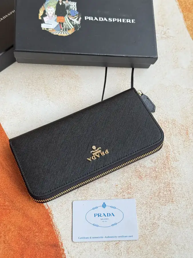 Classic Single Zip Wallet in Blue ZP Development, Italian Cross Grain Calfskin