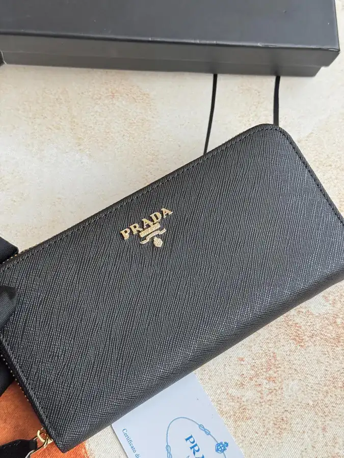 Classic Single Zip Wallet in Blue ZP Development, Italian Cross Grain Calfskin