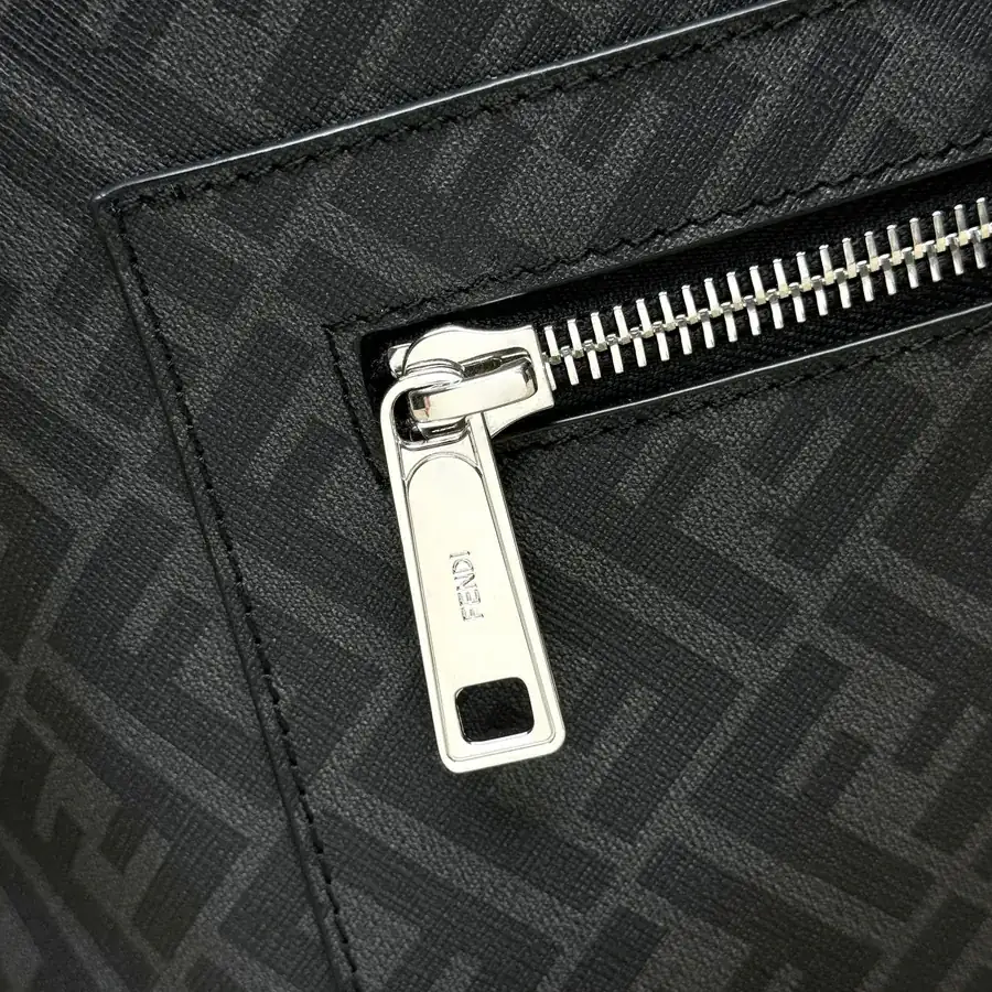 FF Logo Metal Stud Backpack with Convertible Straps