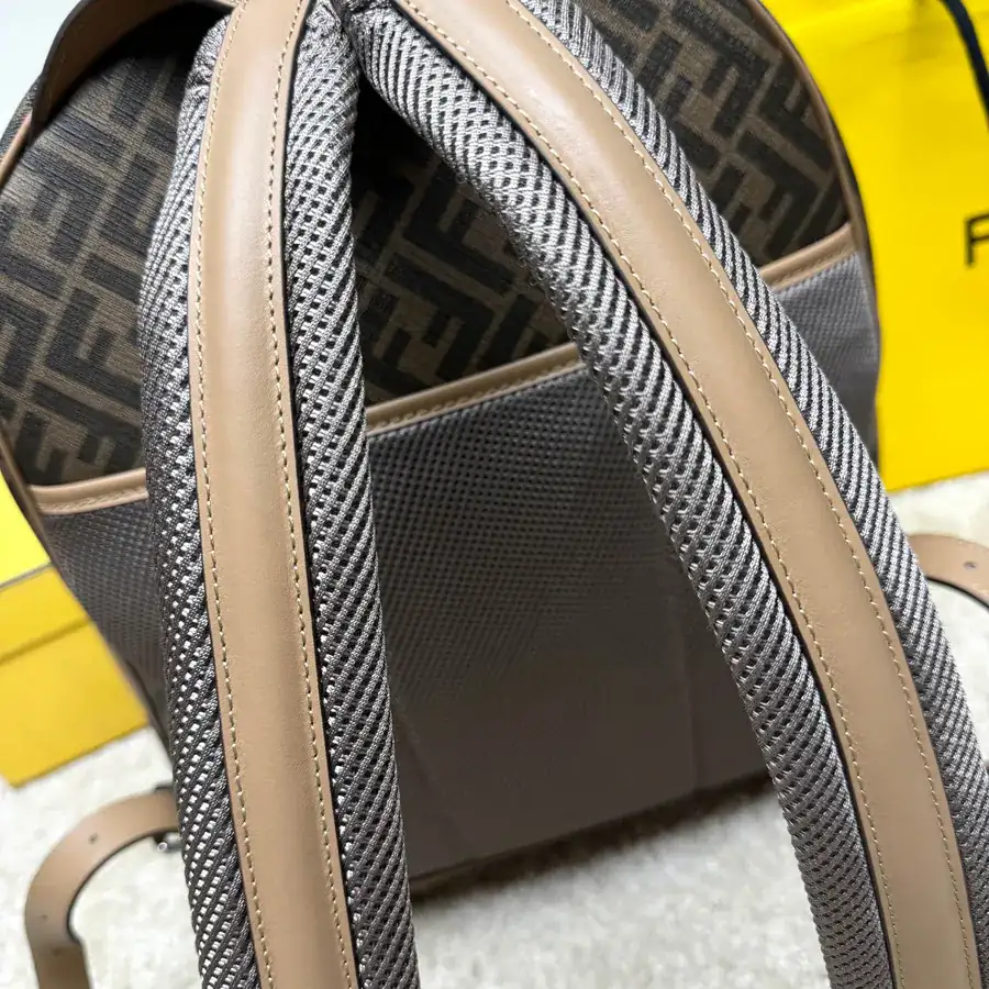 FF Bucket Bag with Adjustable Strap and Metal Accents