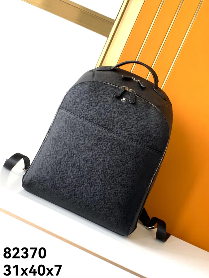 MONTBLANC Classic Craft Series Backpack Black Grained Calfskin