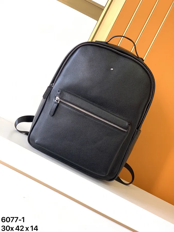 MONTBLANC Double Shoulder Bag Natural Grained Calfskin