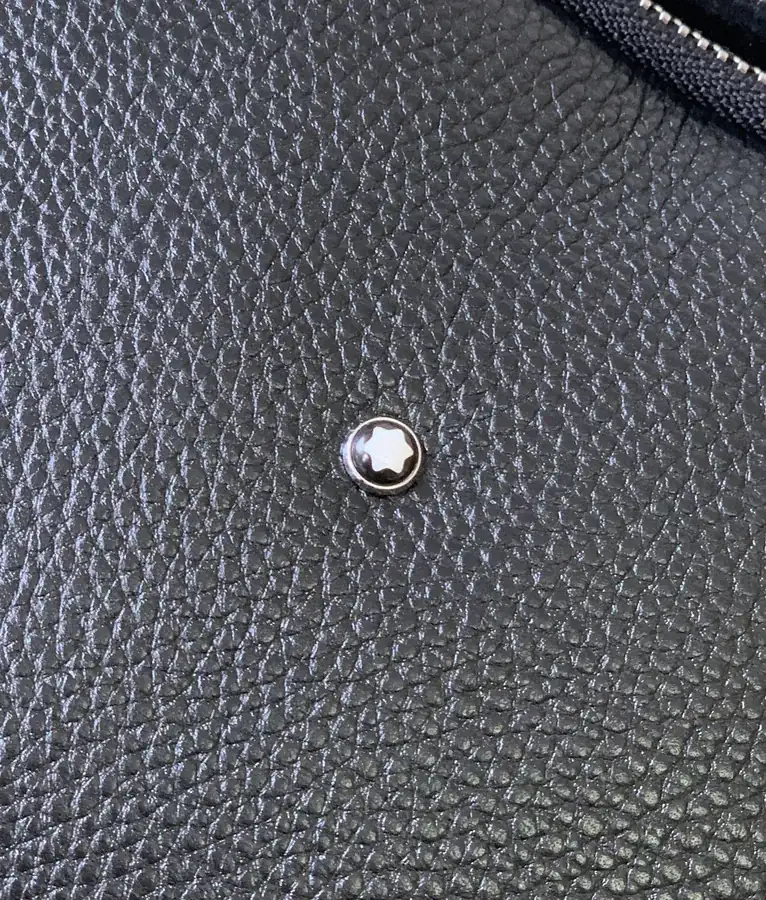 MONTBLANC Double Shoulder Bag Natural Grained Calfskin