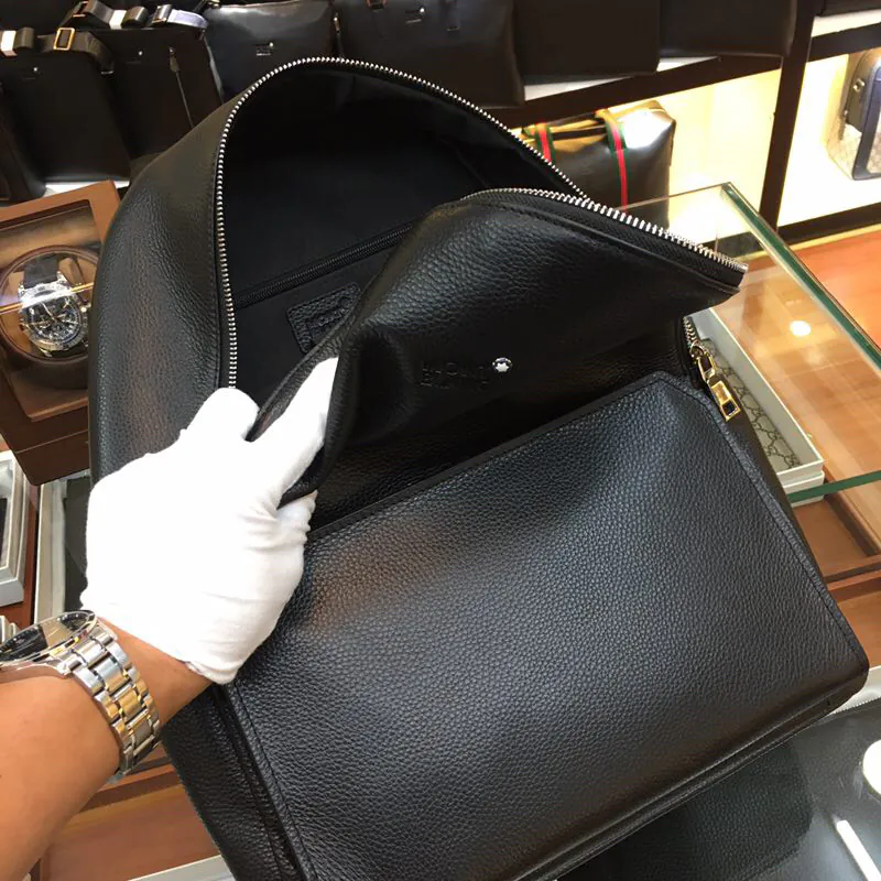 2019 Montblanc Italy Grained Calfskin Backpack