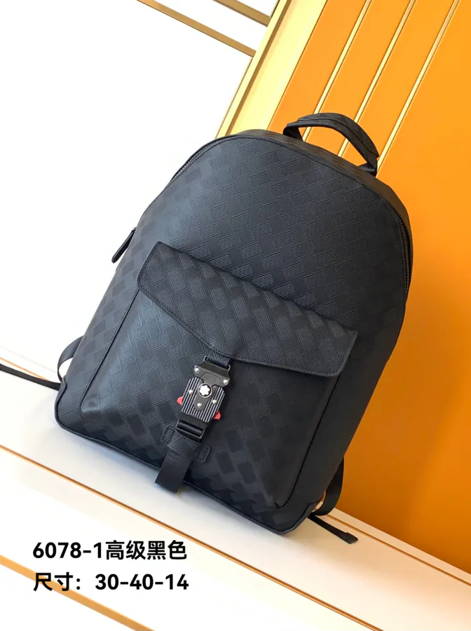 Montblanc Premium Backpack 6078 1 Black