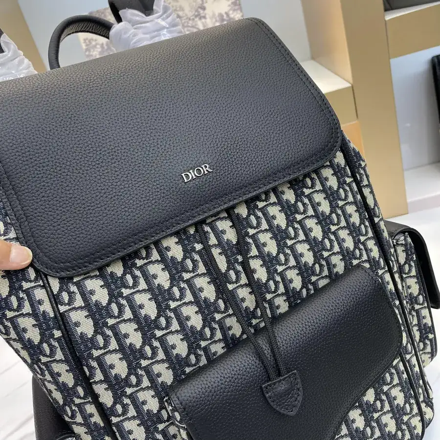 Chanel Blue D Backpack Premium Leather and Waterproof Fabric
