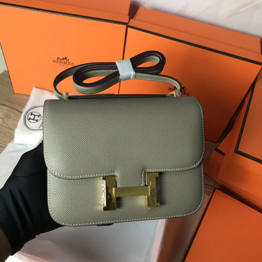 Constance 19cm Bucket Bag with Gold and Silver Buckles