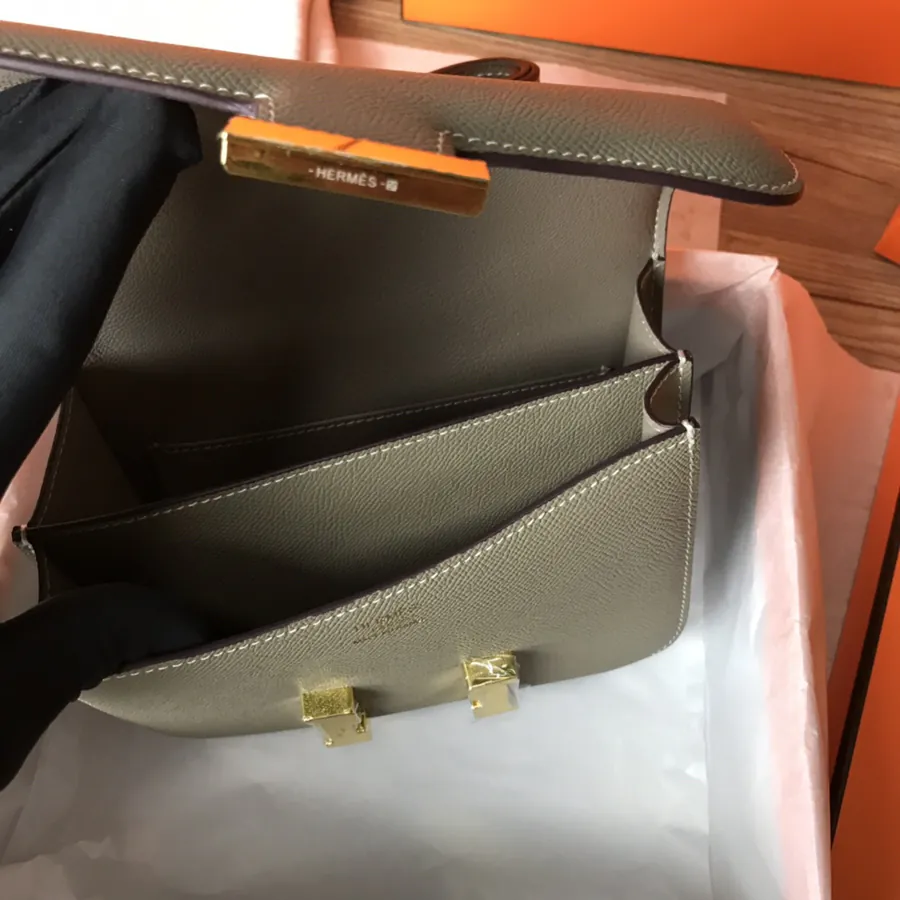 Constance 19cm Bucket Bag with Gold and Silver Buckles