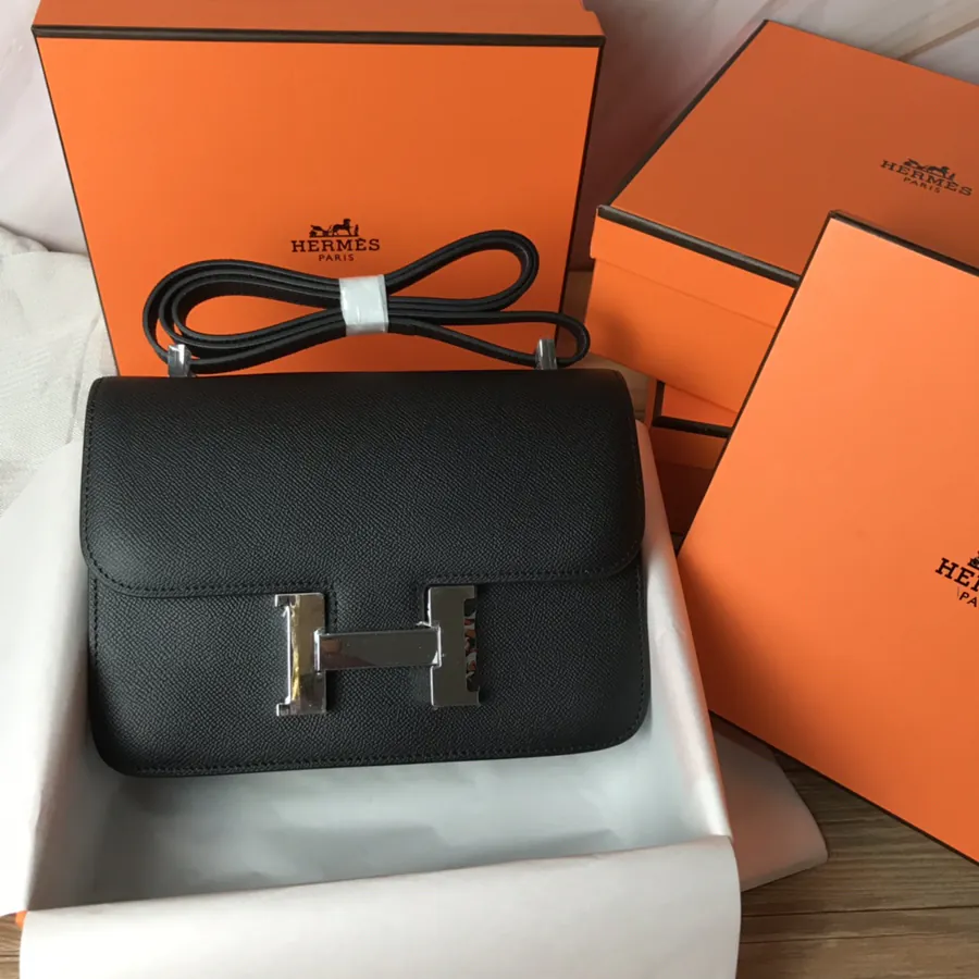 Constance 23cm Bucket Bag with Gold and Silver Buckles
