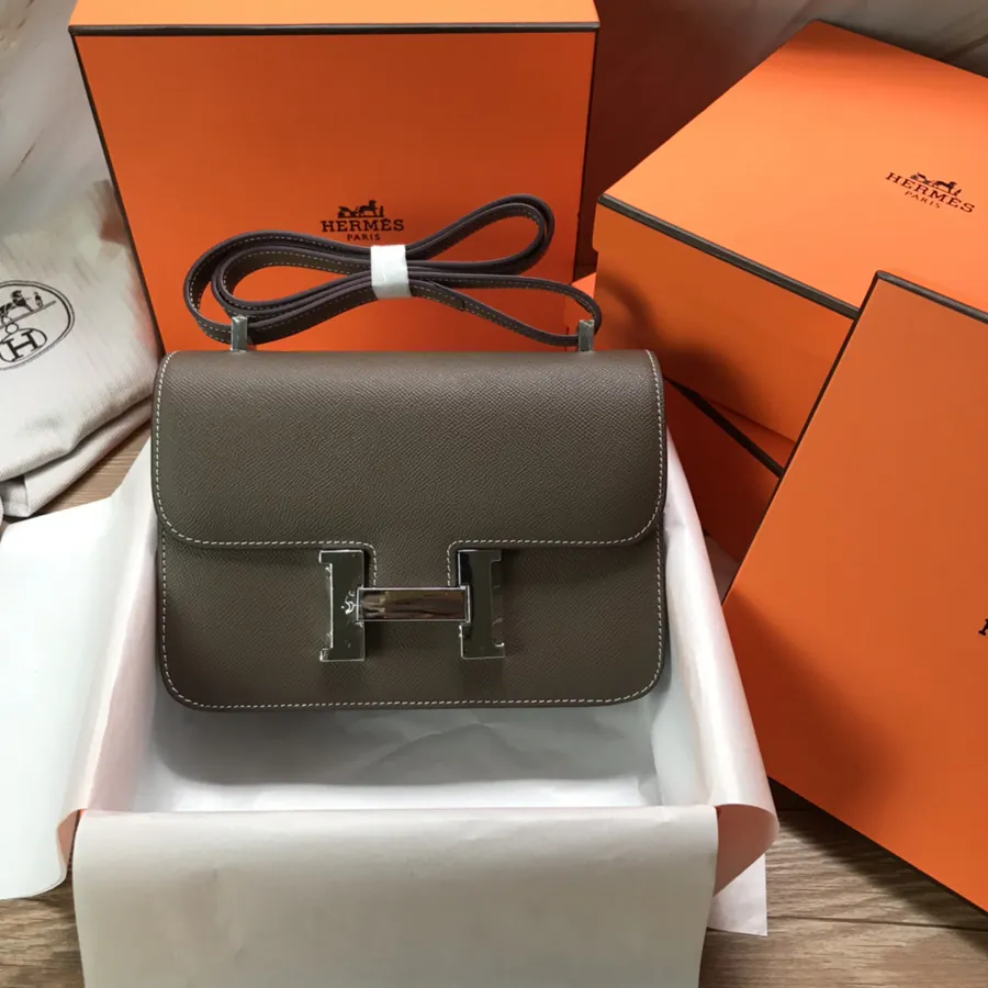 Constance 23cm Bucket Bag with Gold and Silver Buckles