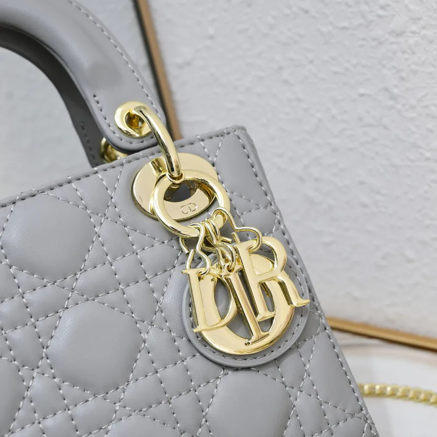 Dai Fei Mini 3 Compartment Bag with Gold Trim