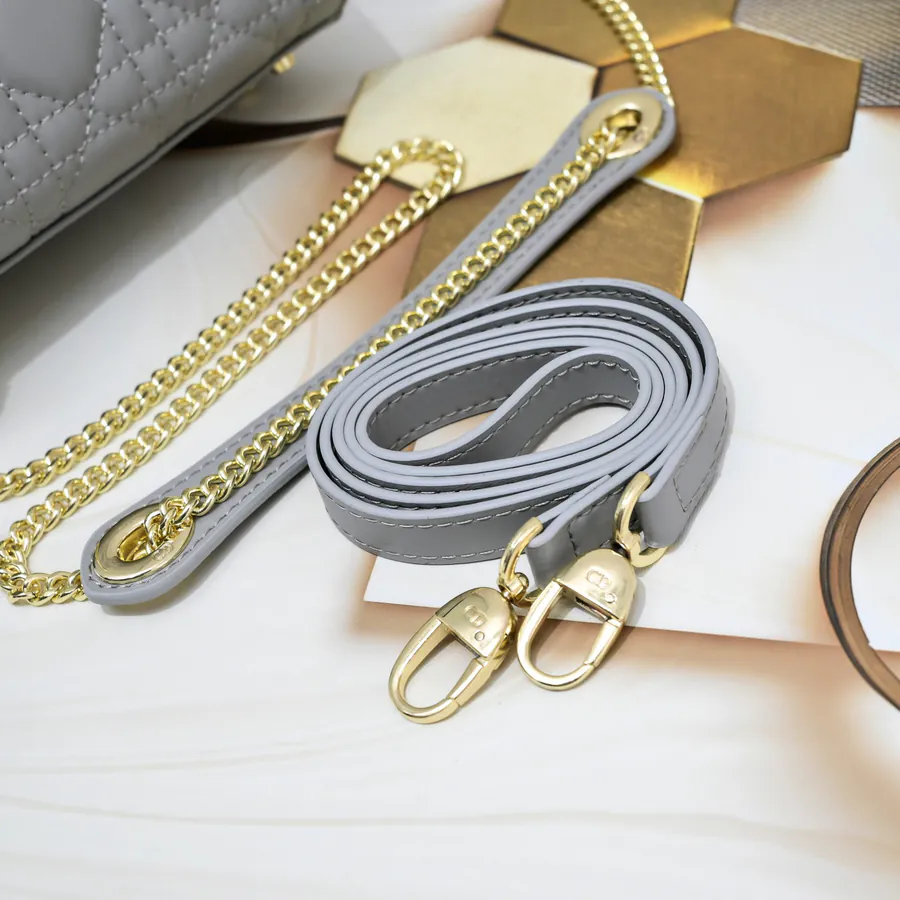 Dai Fei Mini 3 Compartment Bag with Gold Trim