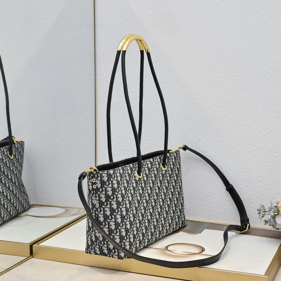 Dior Tousjours Handbag (Blue Canvas)