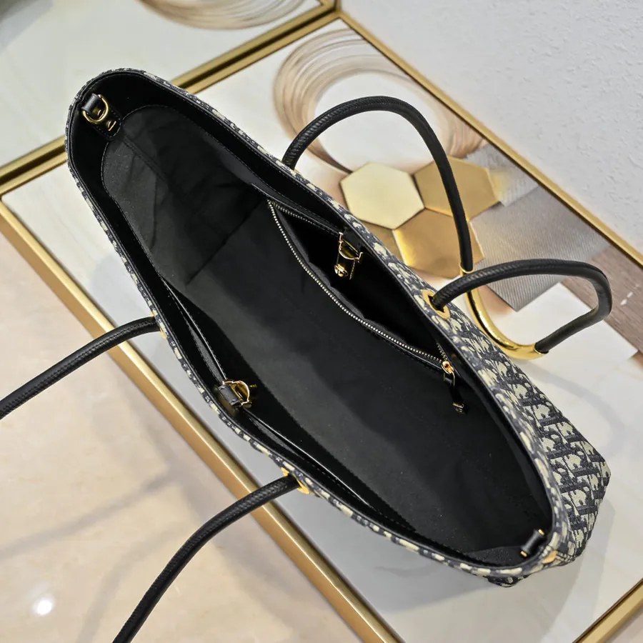 Dior Tousjours Handbag (Blue Canvas)