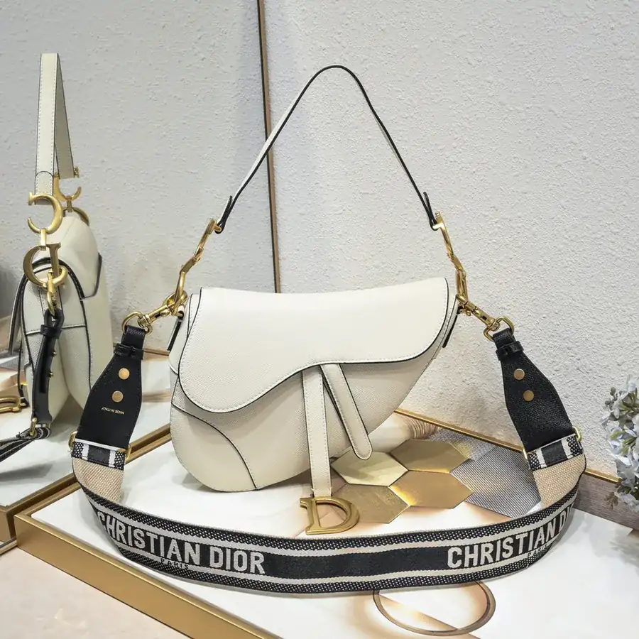 Saddle White Handcrafted Satchel