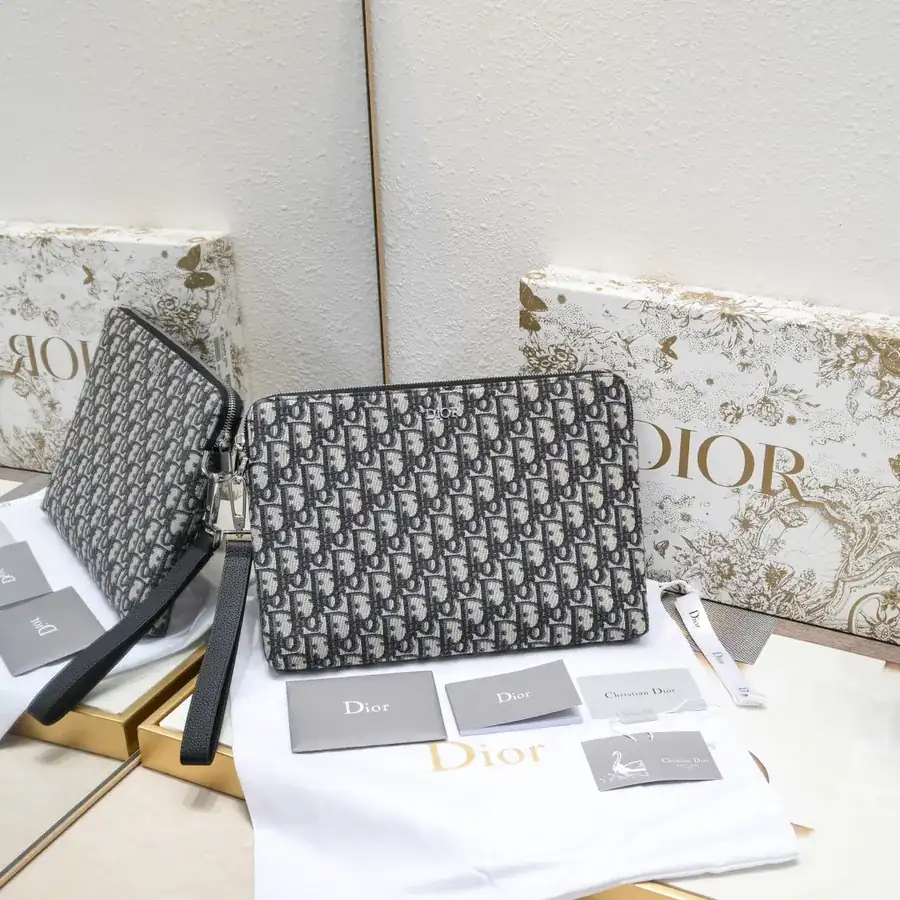 Dior Oblique Handbag with Detachable Strap