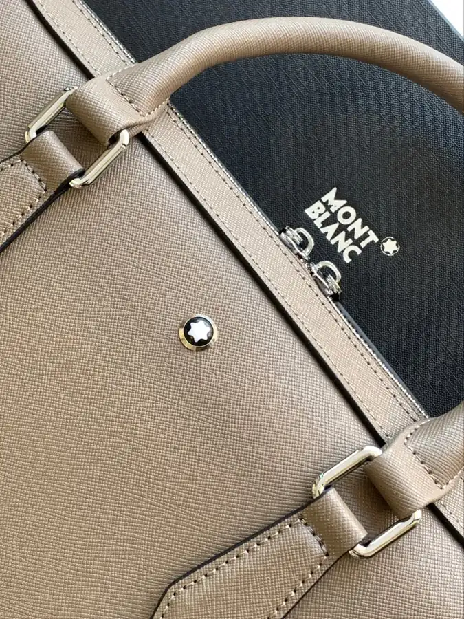 Mondaine New Style Briefcase Khaki, Grained Top Grain Calfskin