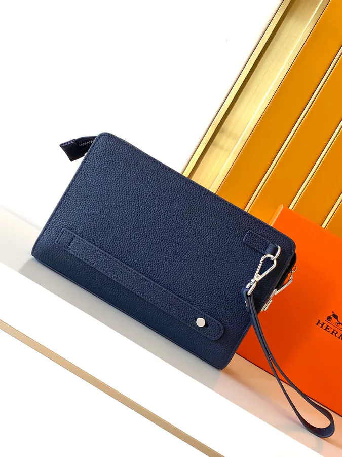 Ema Bucket Bag in Navy Blue