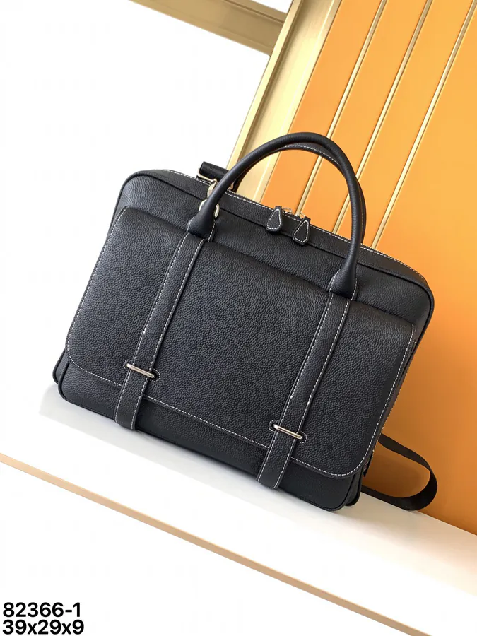 Ema Italian Briefcase Black