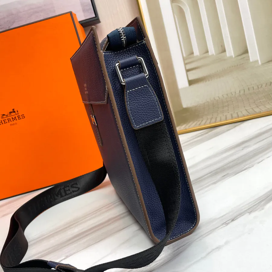 Blue Premium Original Emma Italian Top Grain Calfskin Bag