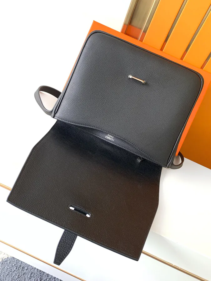 Black Premium Original Emma Italian Top Grain Calfskin Bag