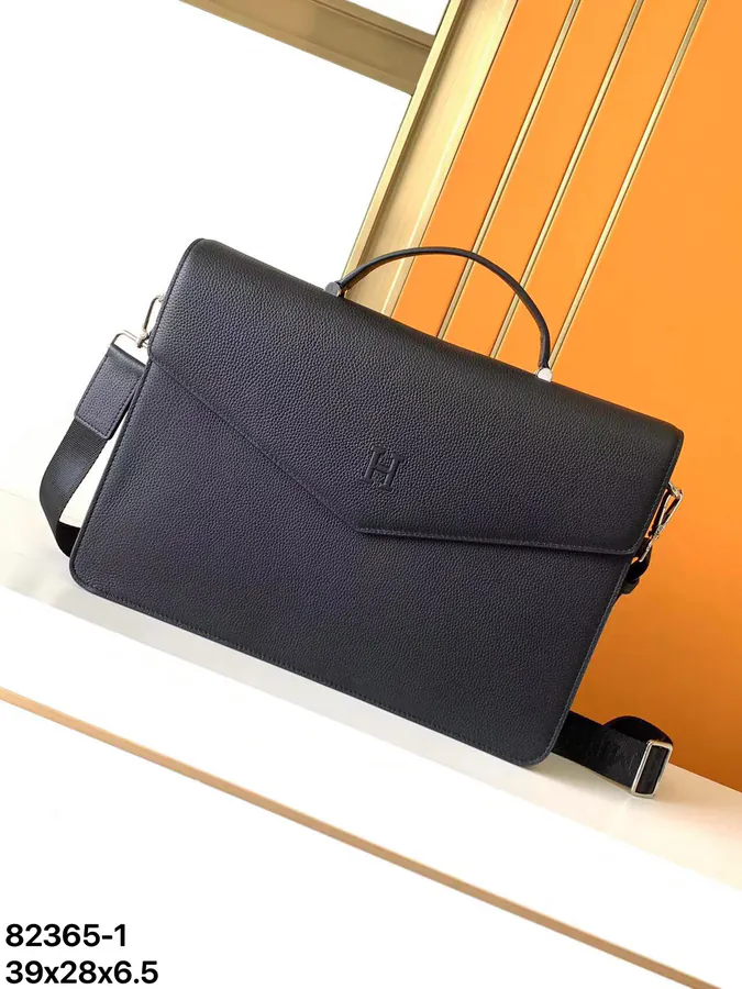 Black Premium Original Emma Italian Top Grain Calfskin Handbag