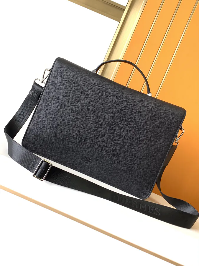 Black Premium Original Emma Italian Top Grain Calfskin Handbag