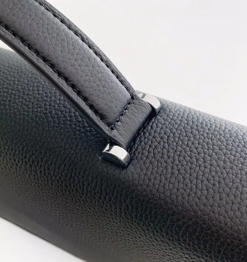 Black Premium Original Emma Italian Top Grain Calfskin Handbag