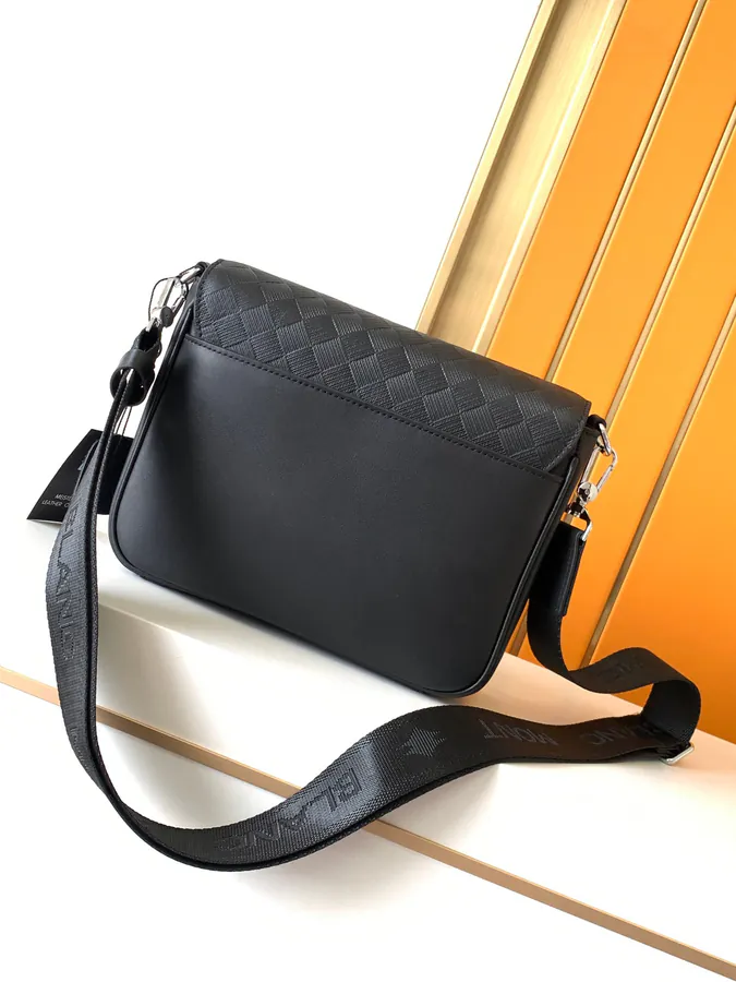 Mondaine New Luxury Crossbody Bag 7038 4 Black Genuine Calfskin