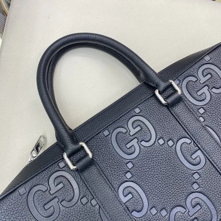 Gucci New Collection Bucket Bag in Grained Calfskin