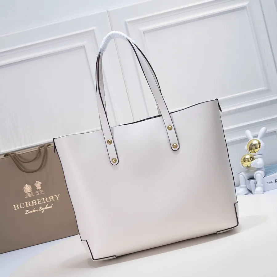 B Family Vintage Bucket Bag with Embossed Logo