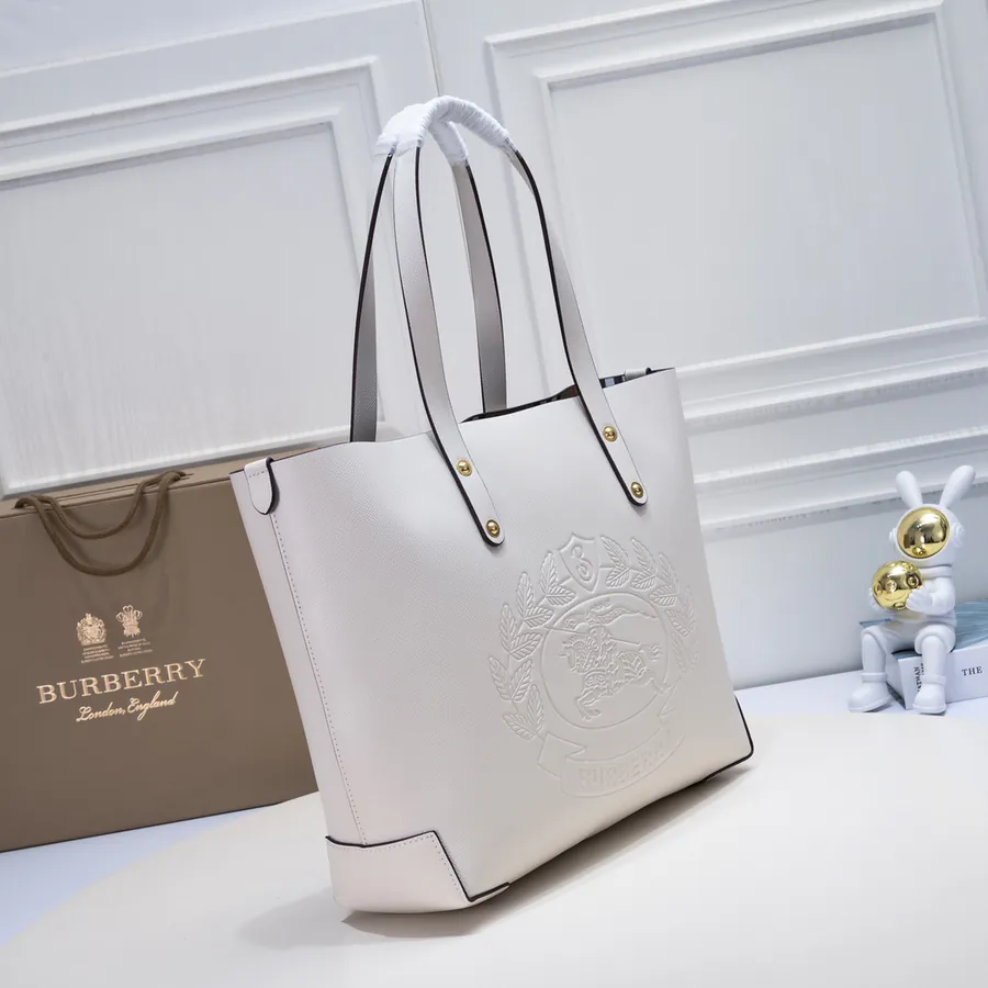 B Family Vintage Bucket Bag with Embossed Logo