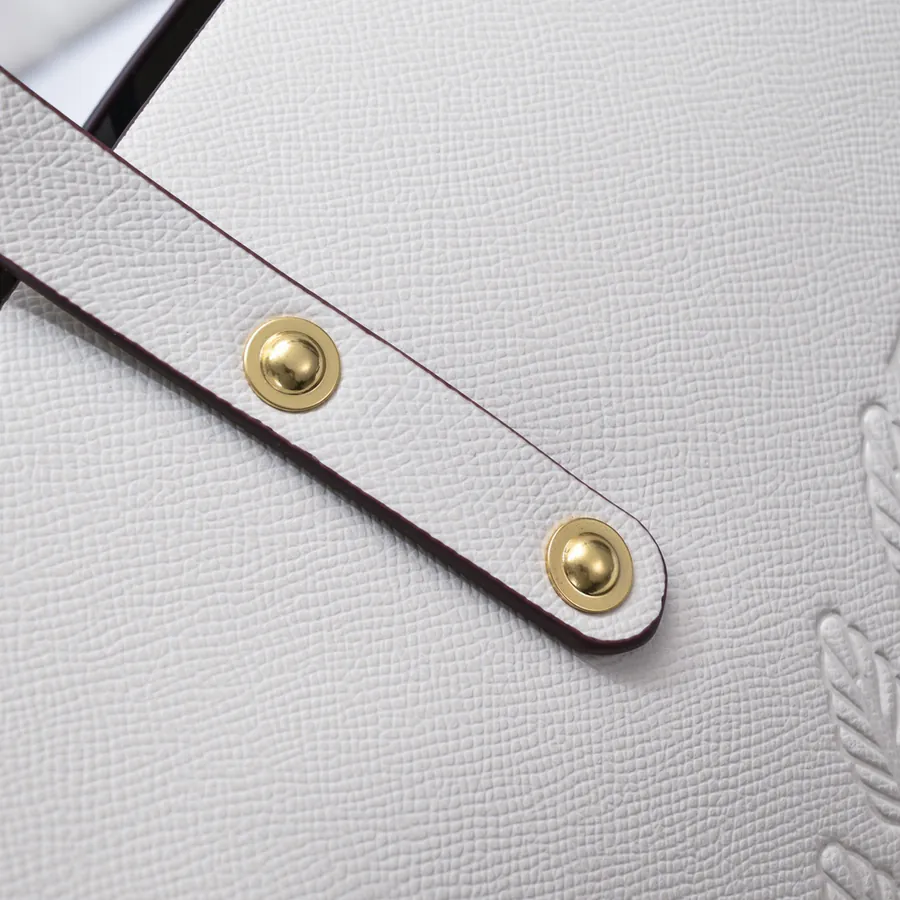 B Family Vintage Bucket Bag with Embossed Logo