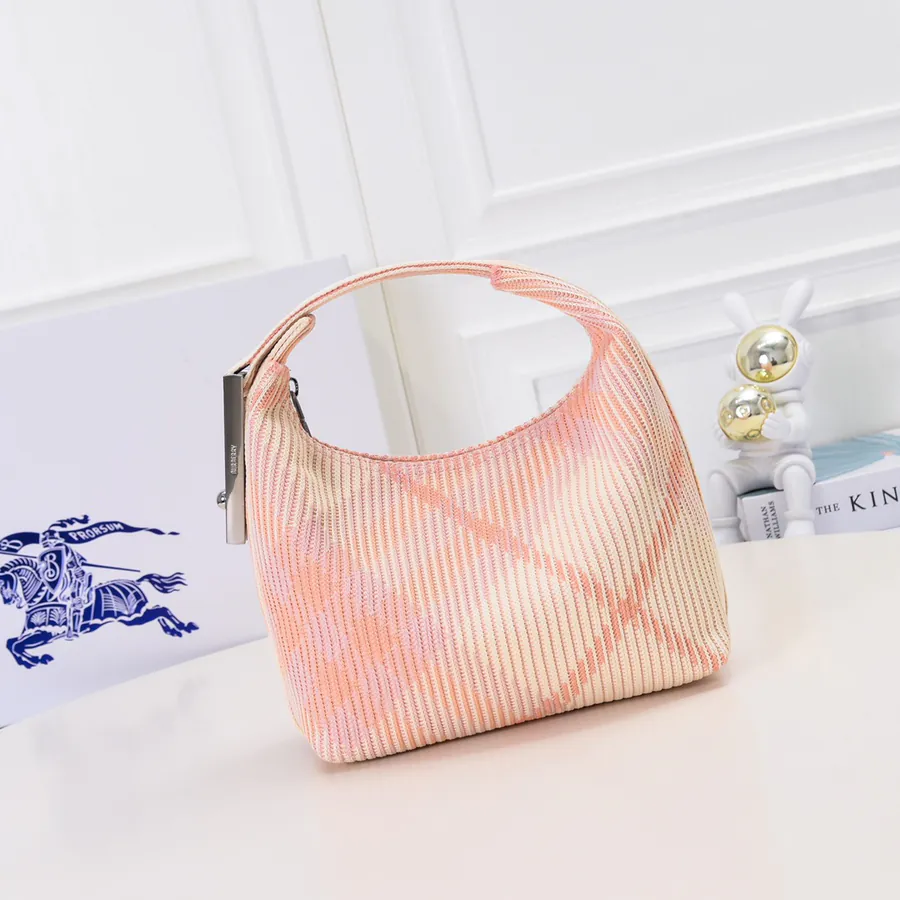 Burberry Soft Structured Clutch in Italian Knit