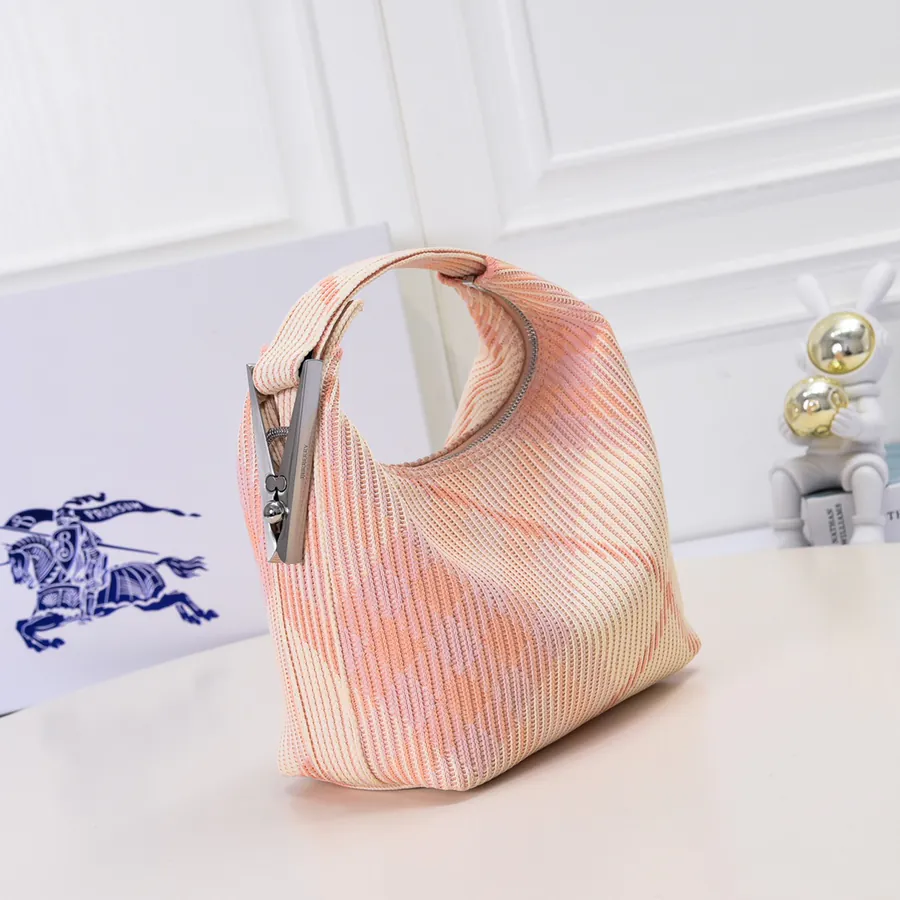 Burberry Soft Structured Clutch in Italian Knit